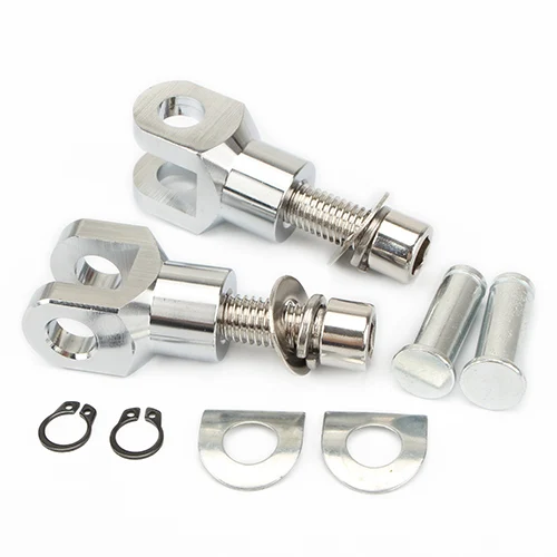 Chrome Мотоцикл хромированный ножной Peg Clevis Набор для Harley Honda Yamaha Suzuki Универсальный Footpeg подставка для ног Clevis крепление w/оборудование 29 мм - Цвет: Chrome