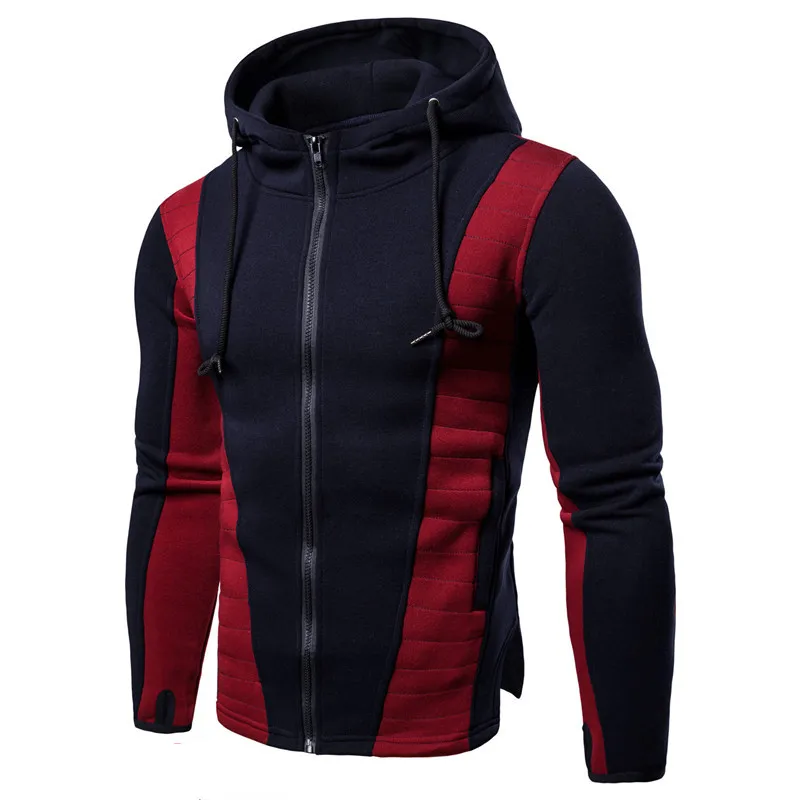 

Fashion Men's Tracksuit Zipper Hoodies Spring Autumn Long Sleeve Hooded Sweatshirts Casual Hip Hop Hoody Jackets Coats Outerwear