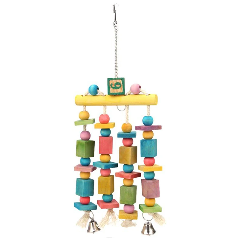 Colorful Bird Toys For Parrot Chewing Cockatiel African Grey Birds | Дом и сад
