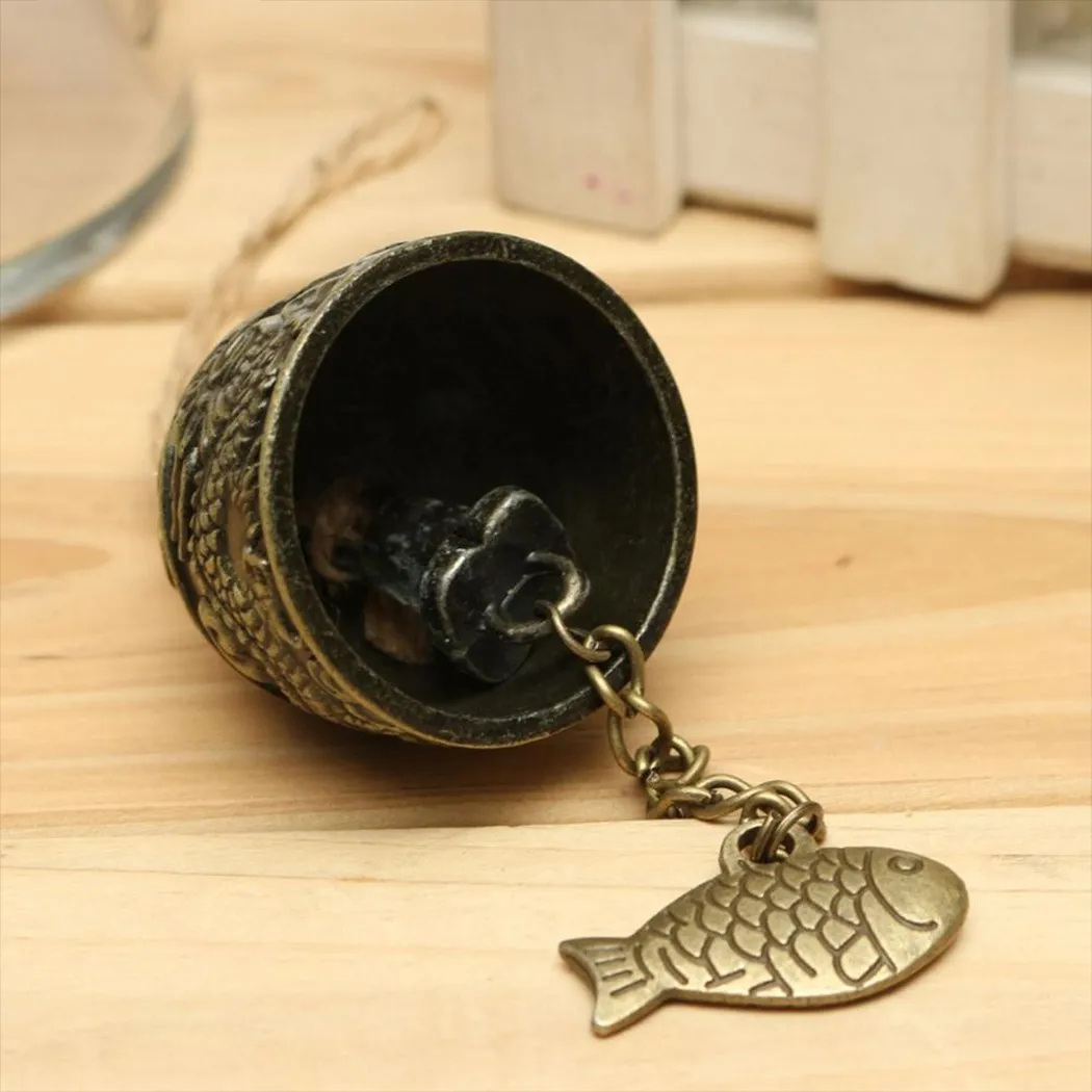 

1pcs Metal Wind Chimes Anti-rust Copper Alloy Chimes Bells Copper Carp Dragon Type Home Festive Decoration In Stock