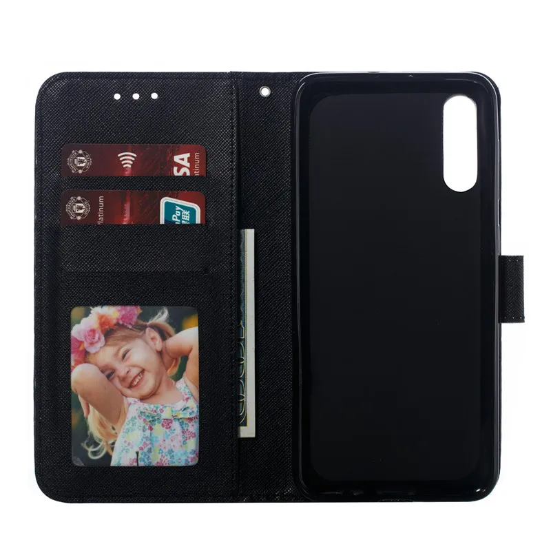 3D кожаный чехол СПС samsung Galaxy A50 A20 A10 A30 A40 A70 A60 A20e A40s A6s A8s M10 M20 M30 чехол с откидной крышкой с отделением портмоне Чехол для мобильного телефона