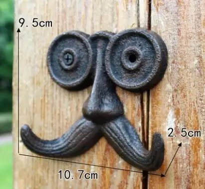 I 1 шт. европейский Железный винтажный настенный крючок, дверная вешалка для одежды, вешалка для полотенец, органайзер, домашний декор - Цвет: I