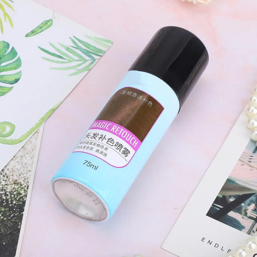 3 Colors 75ml Disposable Nourishing Hair Dye Color Spray Cover White Long Lasting Temporary Products | Красота и здоровье