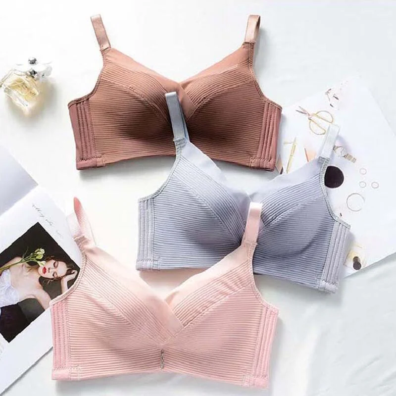 Женский кружевной бюстгальтер в полоску с чашкой пуш-ап | Женская одежда