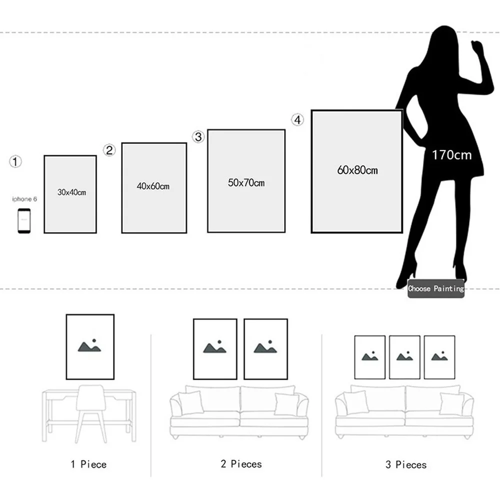 Настенное искусство драконий жемчуг Гоку вид сзади волна воды холст живопись