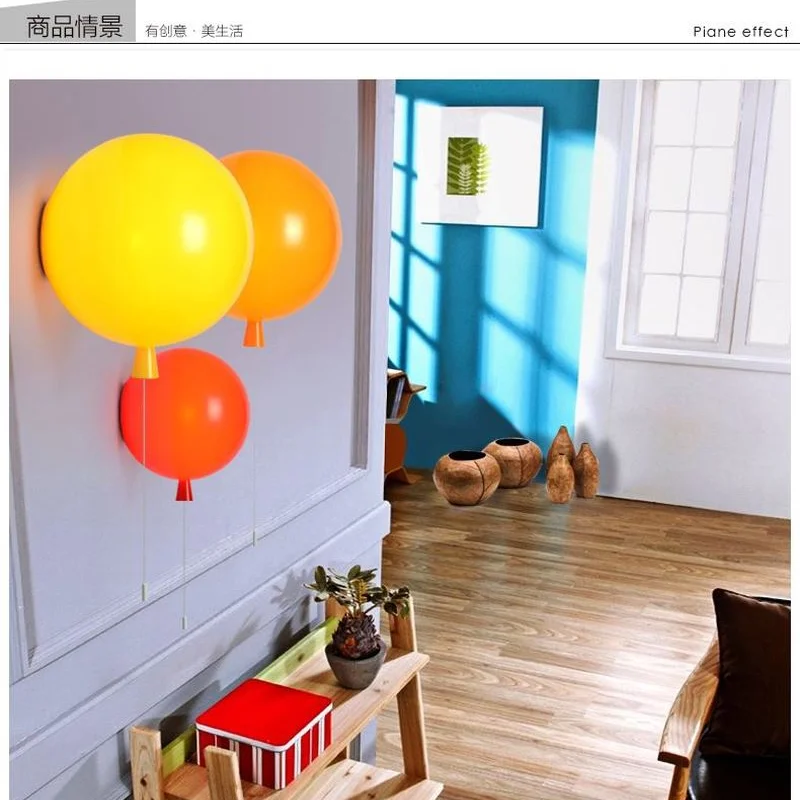 Современный дизайнерский настенный светильник s цветная шариковая лампа для