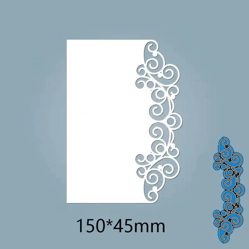 Цветок полый край рамки металлические режущие штампы трафареты DIY скрапбук