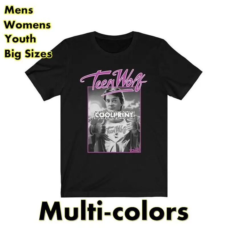 

Teen Wolf retro movie tshirt tee shirt many colours T Shirts Oversized Mens Fashion Originality Graphic Shirts