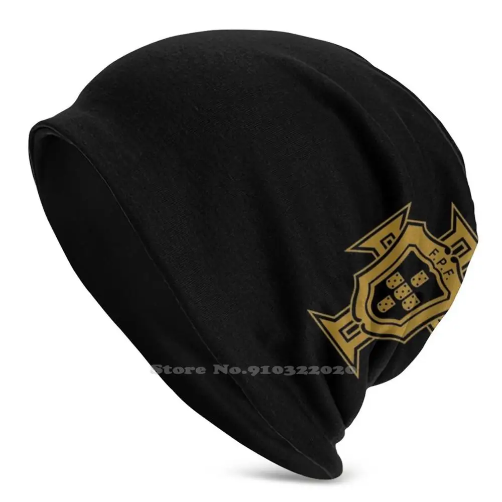 

Fpf Black Gold Knitted Beanie Hat Sports Hedging Cap Quinas Bandeira Portugal Soccer Escudo Seleção Nacional Federação