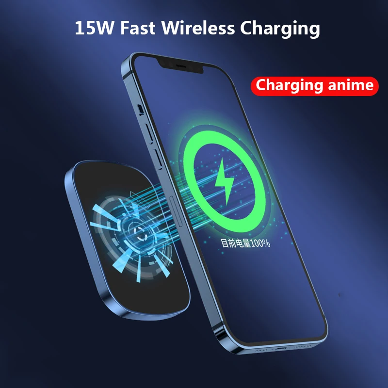 10000mah mini wireless magnetic fast charger power bank for iphone 12 13 pro promax mini mobile phone powerbank external battery free global shipping