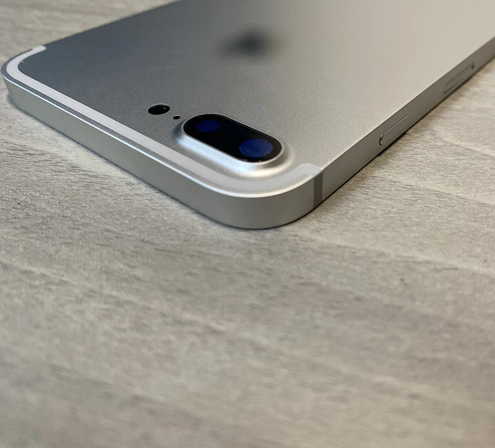 

Корпус OEM для iPhone 7 Plus, корпус конвертируется на iPhone 12, металлическая задняя крышка с прямыми краями для iPhone 7 Plus, бесплатный Чехол