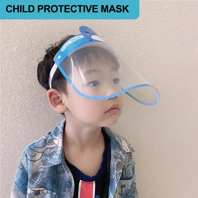 1PC New Child Protective Face Mask Anti-Fog Anti-splash Anti Droplet Full Cover Adjustable Cute Safe Clear Shield | Дом и сад