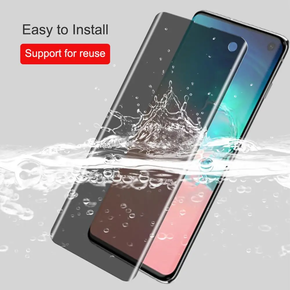 Мягкий термополиуретановый защитный экран для Samsung Galaxy S10 + 5G S10e с защитой от