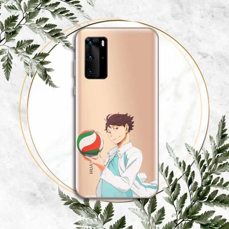 

Haikyuu Oikawa Phone Case Clear Transparent for huawei honor P 40 30 20 lite Pro 10 i 8 9 x p smart 2019