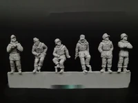 172 scale die casting resin made of wwii german winter soldier model 6 people unpainted