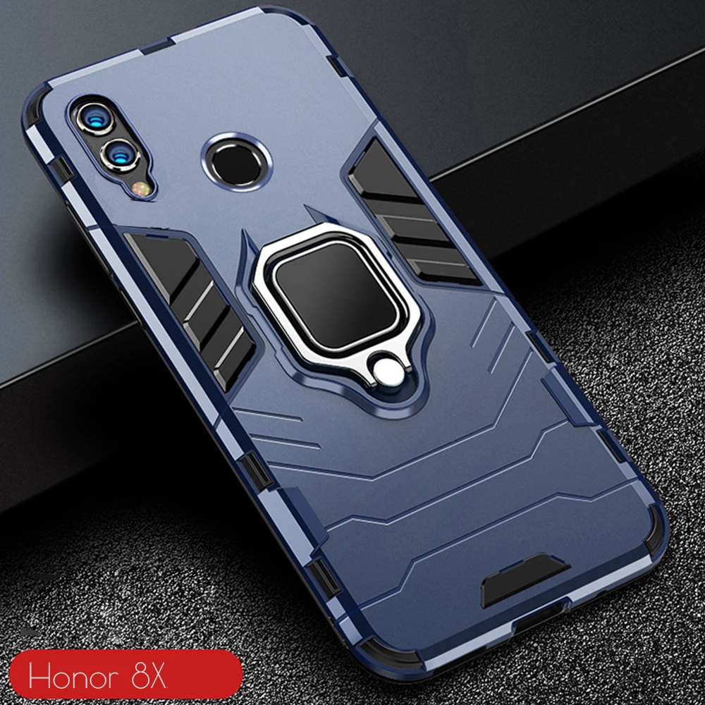 Чехол для Honor 8X 8 X армированный чехол из поликарбоната с кольцом держателем на