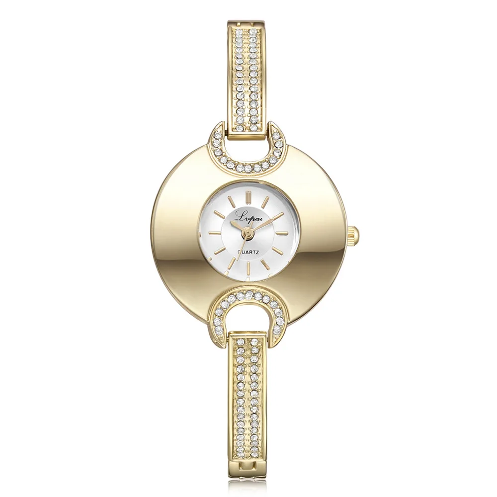 

2021 Europe and The United States Hot Personality Watch LVPAI Features A Watch Plate Quartz Watch Diamond-encrusted Bracelet
