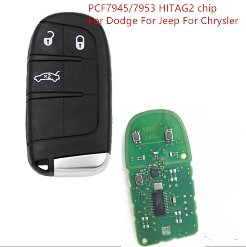 Wilongda умный дистанционный ключ 434 МГц Pcf7953A(HITAG AES) чип 3 кнопки для Dodge/Chrysler/Jeep Grand Key