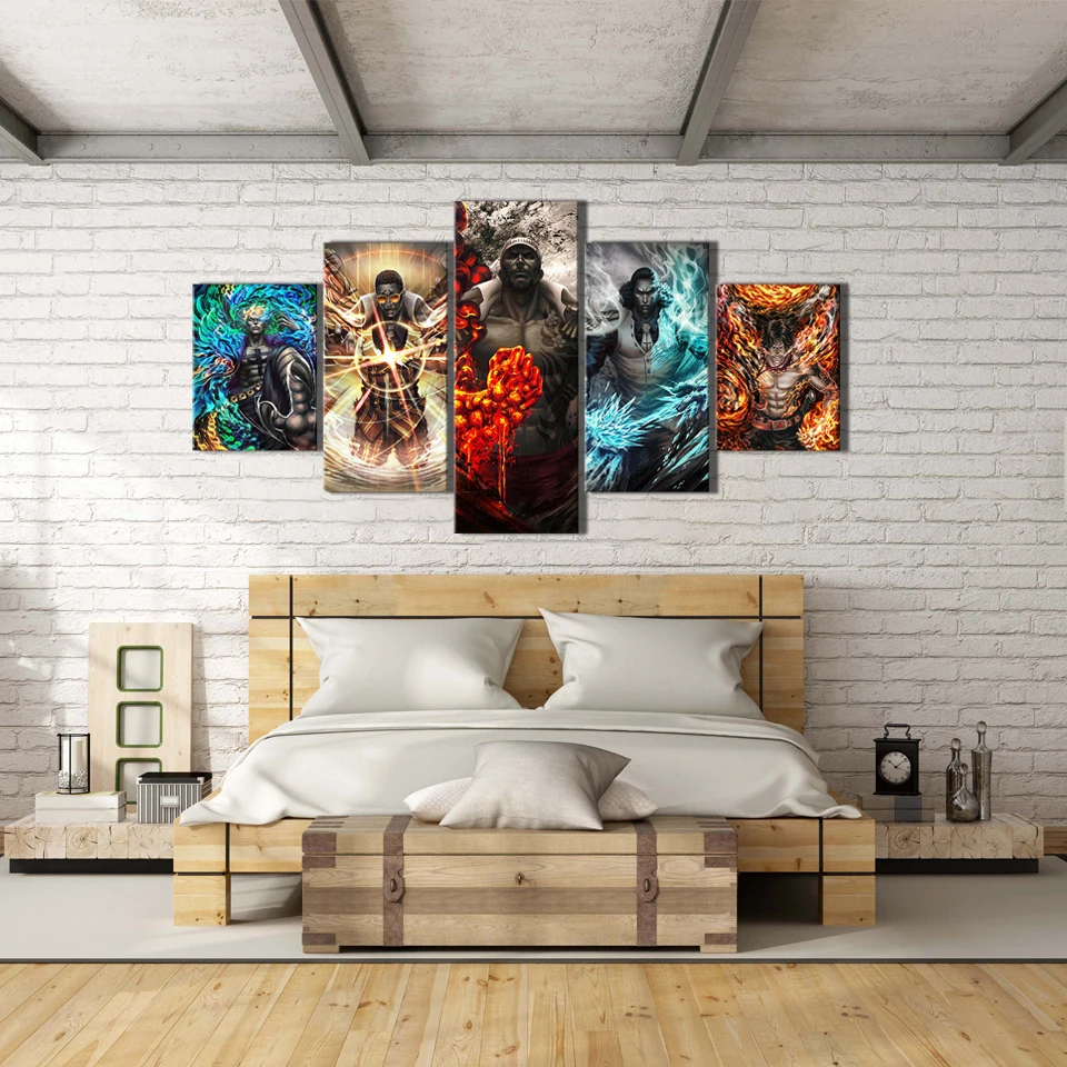 Картина на холсте 5 панелей цельная для домашнего декора главный офис морского