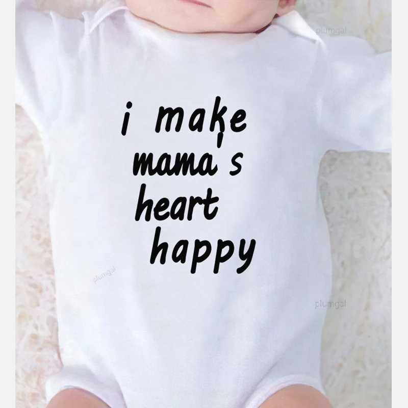 Комбинезоны для младенцев с принтом Сердце мамы детский осенний комбинезон