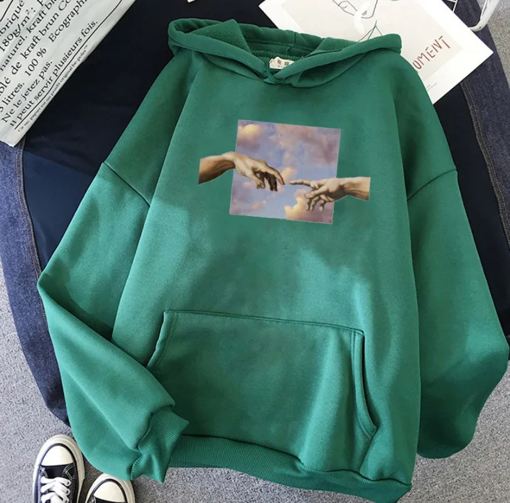 Couples Hoodie for Women Fashion Print Winter Sweatshirt Clothes Women Oversized Sweetshirt Harajuku Vintage Unisex Mens Hoodies