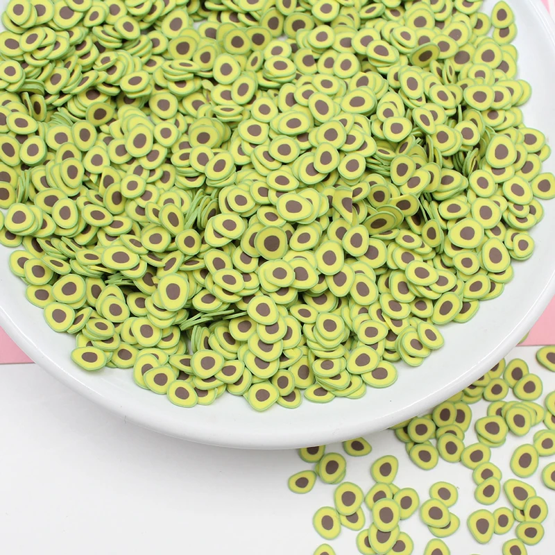 200 шт. фруктовые кусочки авокадо добавки для поставки слаймов аксессуары декора