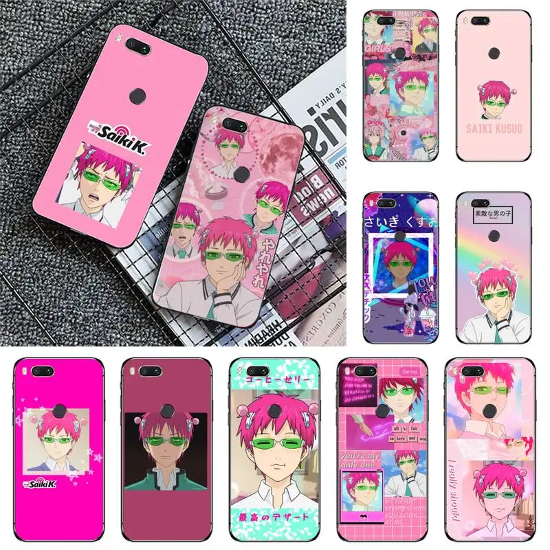 

The Disastrous Life of Saiki K Saiki Kusuo Phone Case For Xiaomi Redmi note 7 8 9 t max3 s 10 pro lite cover funda coque shell