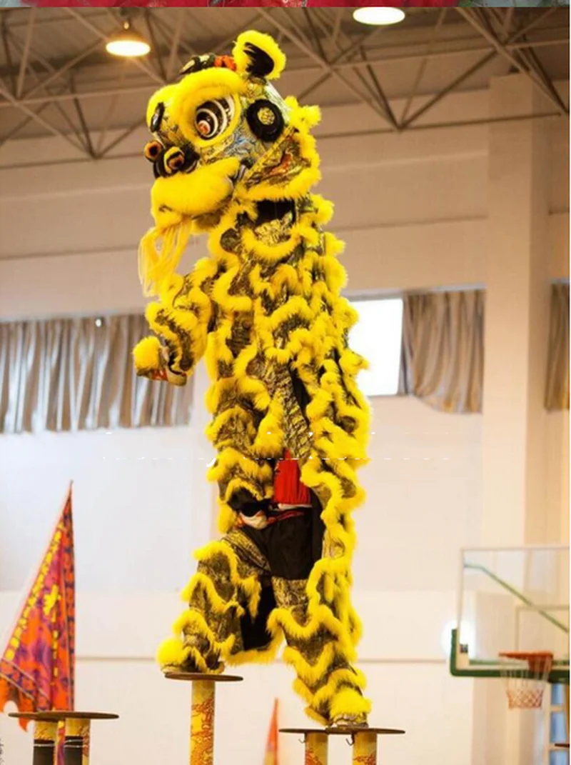 

Китайское народное искусство, танцевальный костюм-талисман льва, искусственное Лев для двух взрослых, горячее предложение, карнавал, Хэлло...