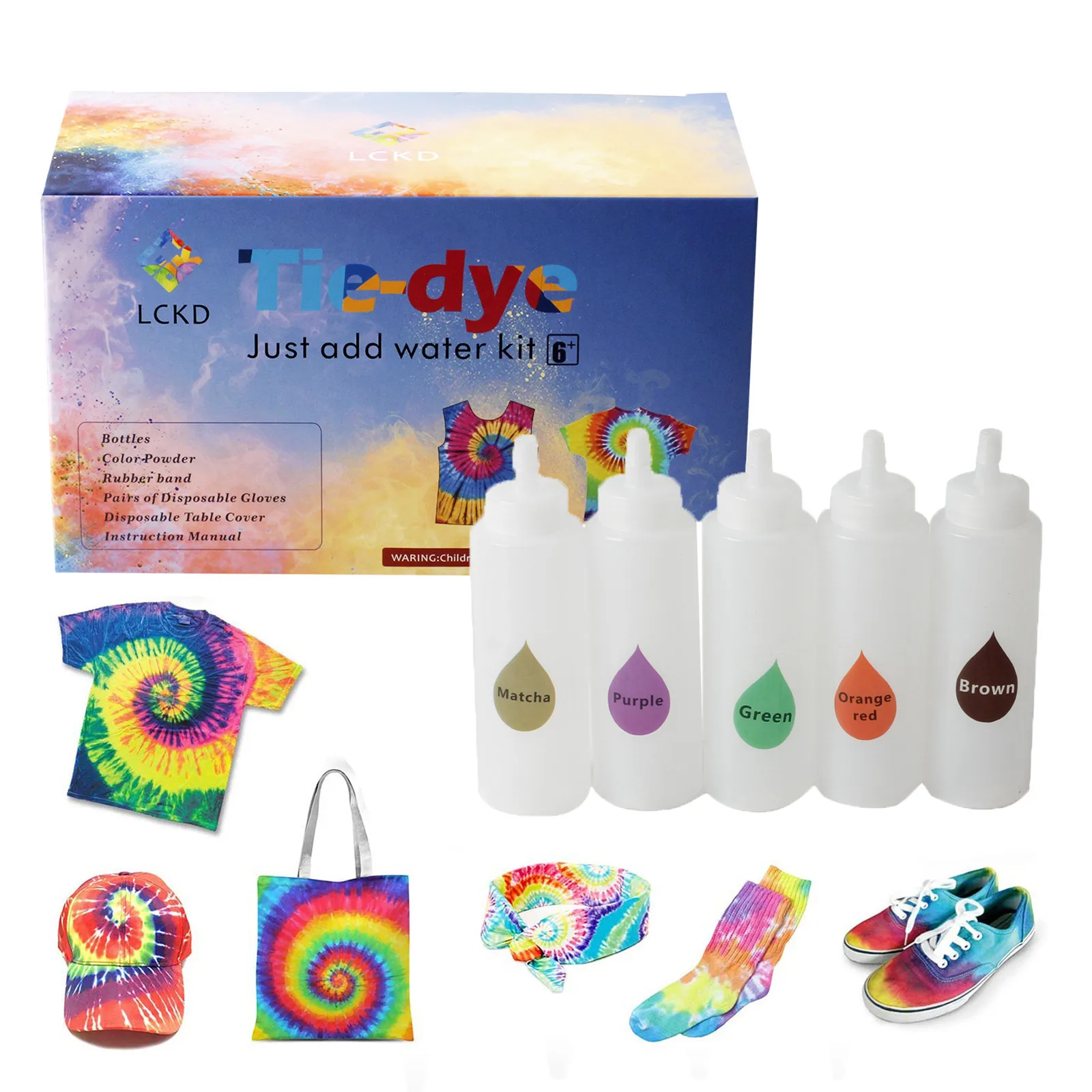 

26 Colors Tie Kit DIY Fabric Set, Great for Party, Large Groups, Family Events 2020 Creative DIY Tie Dye Pigments for Clothing F