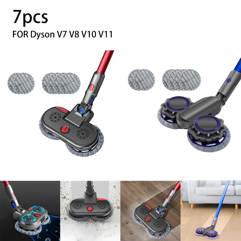 

1*Mop Head+6*Mop Cloth For Dyson V6 V7 V8 V10 V11 Vacuum Cleaner Parts Measuring Cup