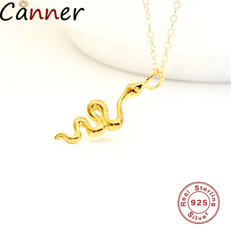 Цепочка с подвеской в виде змеи для женщин роскошное ожерелье из стерлингового