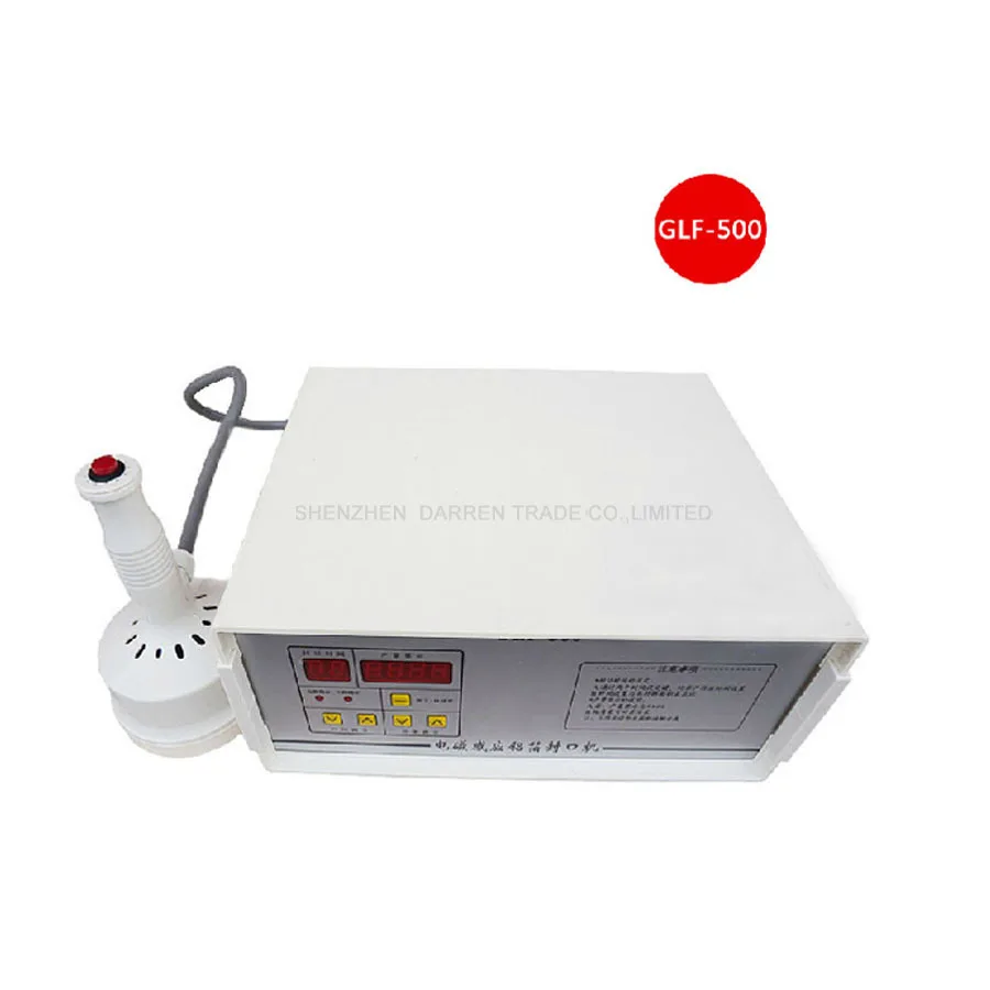 

GLF500 aluminum foil sealing machine electromagnetic induction sealing machine Fast work Continuous Induction Sealer