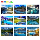 ZOOYA Алмазная вышивка, бриллиантовая живопись, вышивка крестиком, Круглый полный алмаз, природный пейзаж BB1481