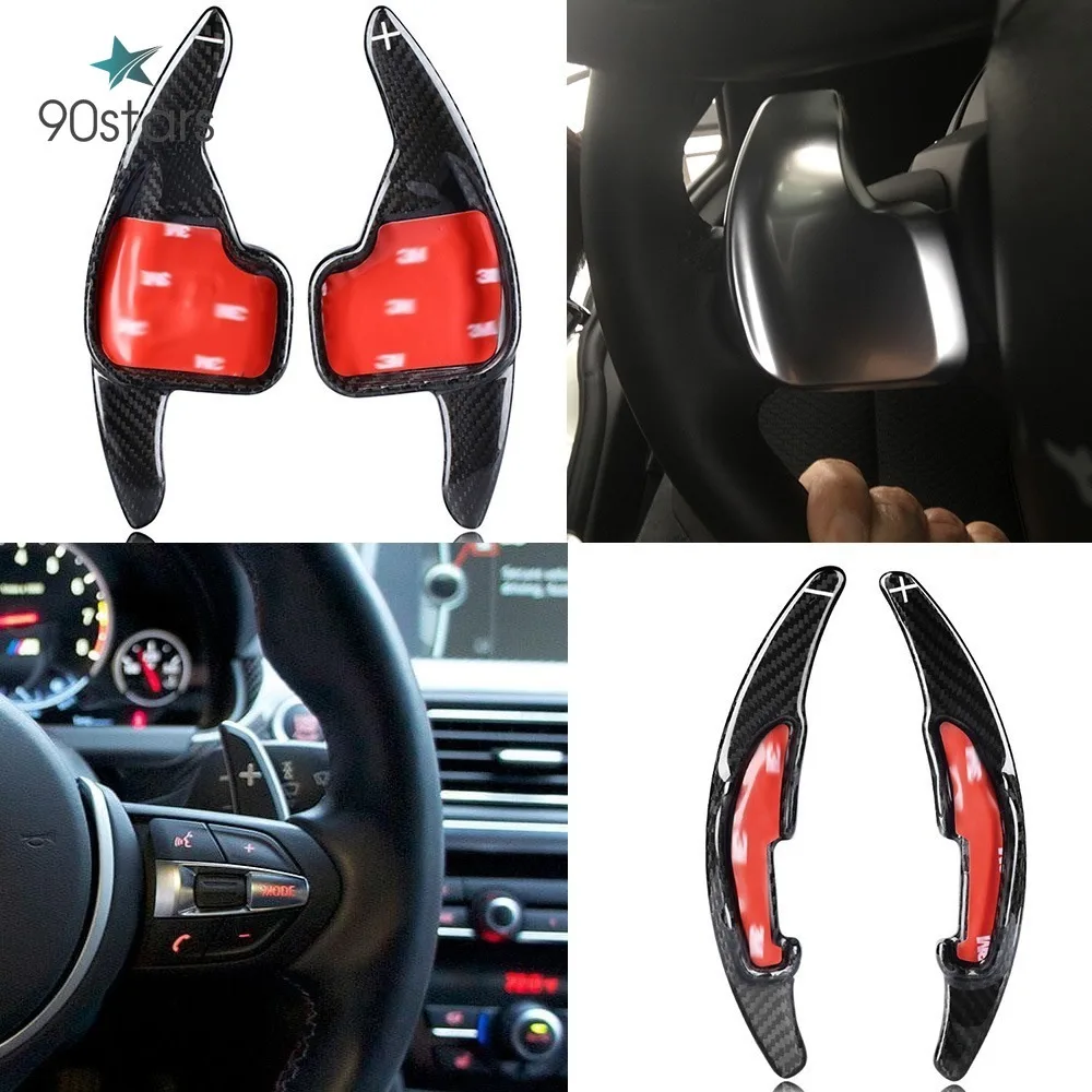 Переключатели передач на руль из углеродного волокна для BMW M2 M3 M4 M5 M6 X5M X6M X1 X4 Z4 F10 F30