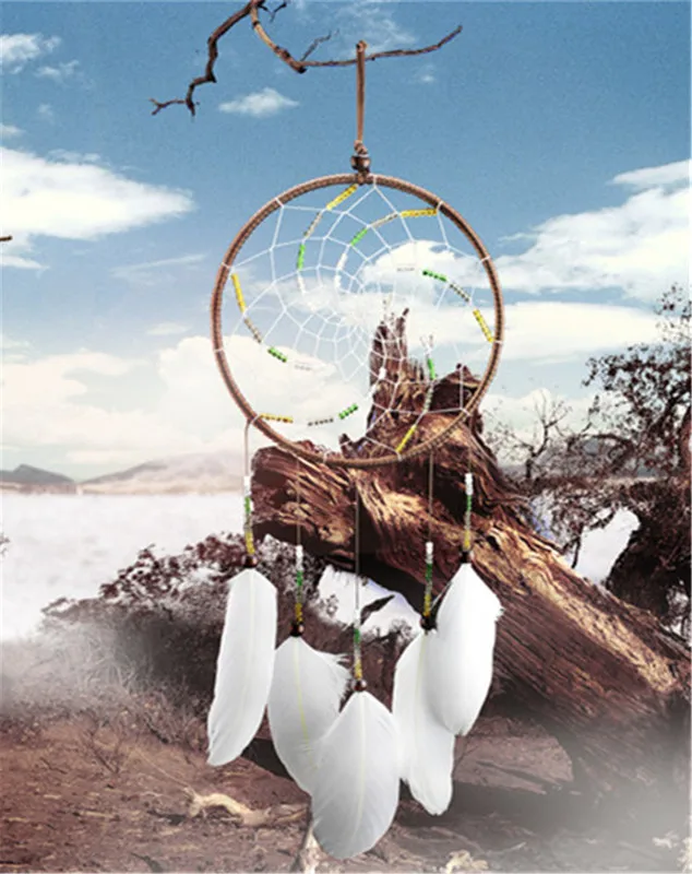 Большой Ловец снов ручной работы в богемном стиле настенный винтажный Свадебный