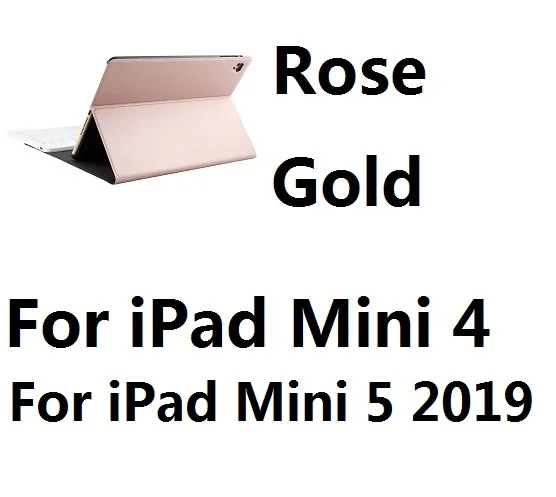 For iPad Min45 RGold Дизайнерский кожаный чехол с bluetooth-клавиатурой, чехол для iPad Mini12345 Air 12 iPad 9,7 10,2 Pro 10,5 дюймов Air - Цвет: For iPad Min45 RGold