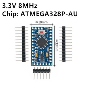 100 шт. ATMEGA328P Pro Mini 328 Mini ATMEGA328 5 В/16 МГц 3,3 В/8 МГц для arduino - Цвет: 3.3V 8MHz
