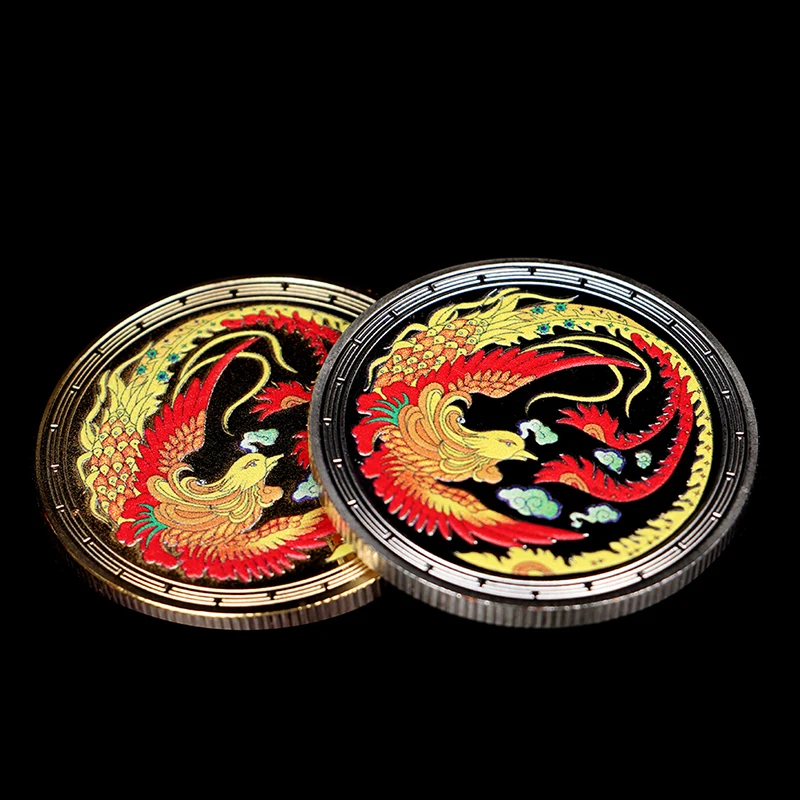 Памятная монета Nirvana в китайском стиле с Фениксом медаль о рождении новой жизни