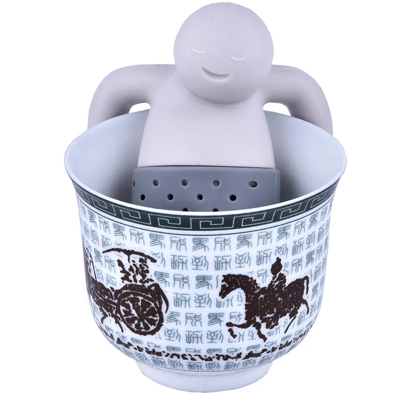 4YANG уникальный милый Чайный фильтр Силиконовое чайное ситечко чайник с фильтром