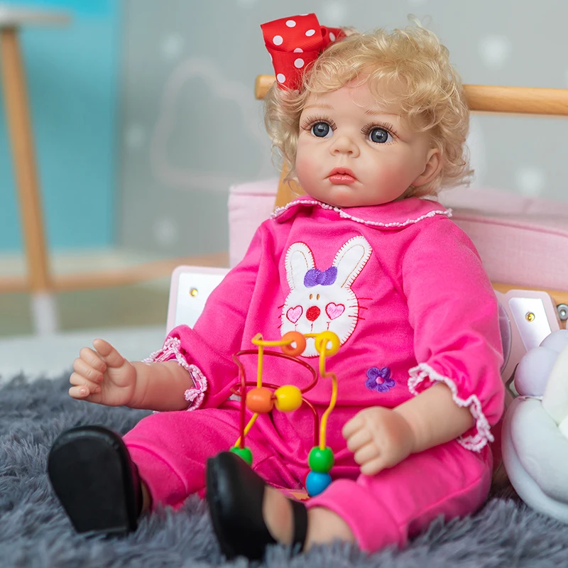 Кукла реборн Реалистичная мягкая на ощупь 55 см | Игрушки и хобби
