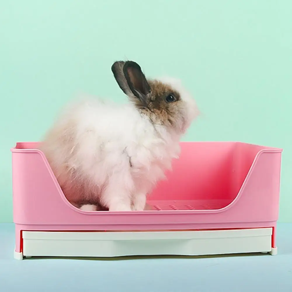 

Горшок "Кролик" Pet Rabbit брызгозащищенная сетчатая коробка для наполнителя горшка с ящиком угловой Туалет товары для домашнего сада 2021