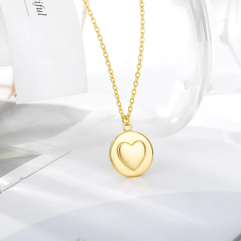 

Necklace for Women Fashin Love Chokers Stainless Steel Long Gold Heart Necklaces Dainty Pendant Statement Couple Gift Her