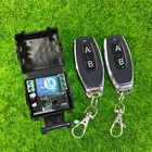 Миниатюрный беспроводной пульт дистанционного управления 12 В постоянного тока, 1 канал, переключатель, приемник для обучения коду, передатчик, бытовое освещениесветодиодвключениевыключение питания