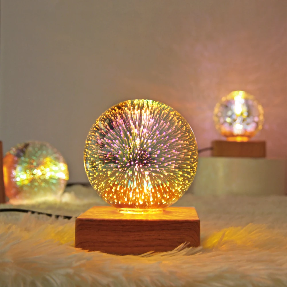 

3D Print Night Light Colorful LED Lamp Fairy Lamp 4W Creative Home Room Bedside Decorative Indoor Lighting Light