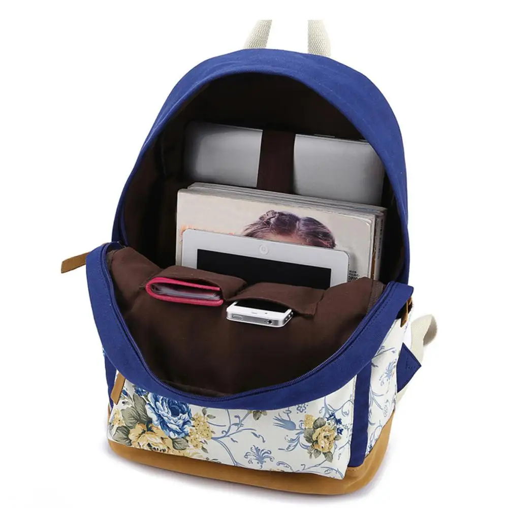 

New Design Women Backpack Canvas Casual Large Capacity Fashion School Bag Travel Bag for Teenage Student Backpack Bag Mochila