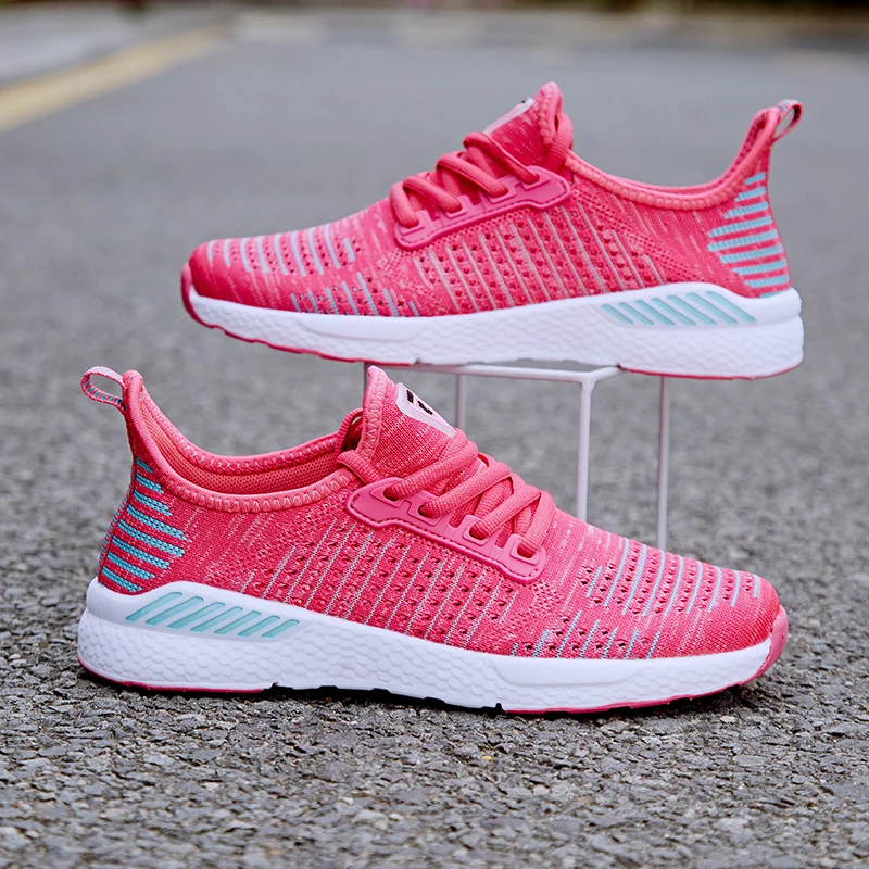2019 autumn breathable sneakers men and women couples mesh running shoes casual travel | Обувь