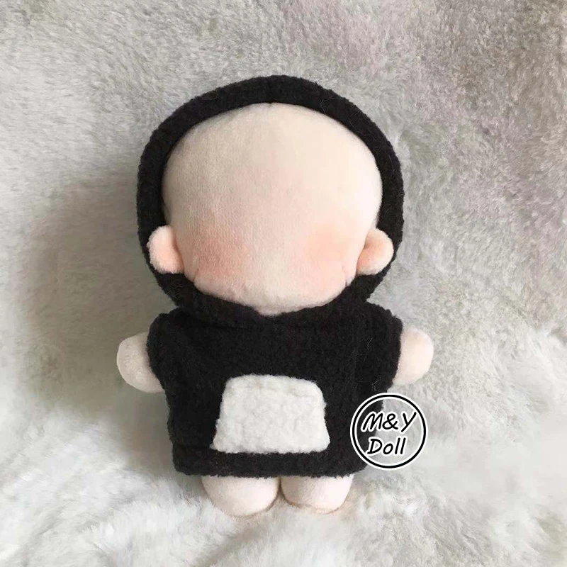 

10cm Doll BJD Baby Doll Clothes Set Black Hoodies Idol Lisa Baekhyun ChanYeol Sehun Chen D.O. Dolls Accessories Birthday Gift