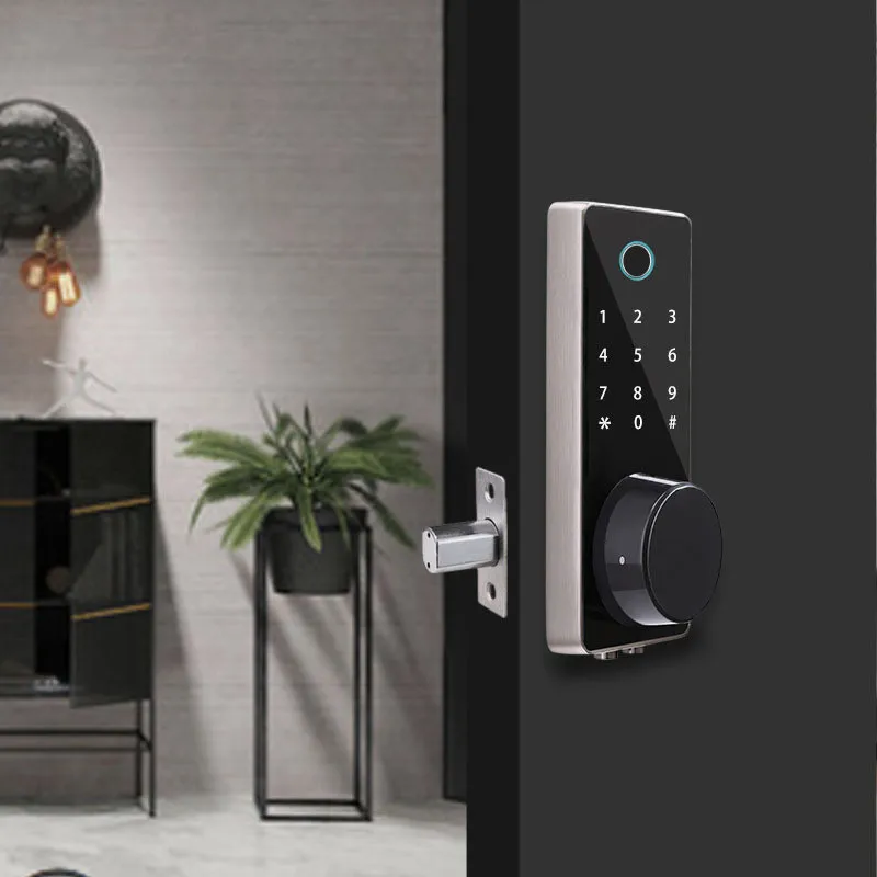 Дверной замок tuya smart home электронный Wi Fi биометрический с отпечатком