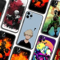 bakugo boku no my hero academia bnha for iphone se 6 6s 7 8 plus x xr xs 11 12 mini pro max soft silicone phone case cover shell