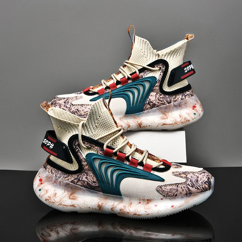 

High Top Fashion Men's Sock Sneakers Men Casual Shoes Breathable Men Shoes Non-slip Comfortable Footwear Trend zapatillas